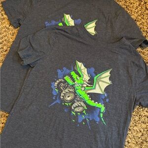 Boys Dragon Graphic T-Shirt - Blue